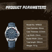 men's sport leather strap watch, view 9 - MRSLM