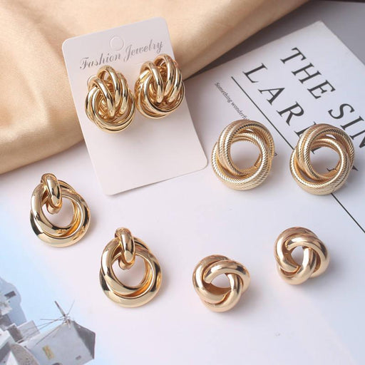 Geometric statement earrings - MRSLM