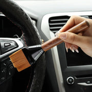 wood handle car interior cleaning brush, view 9 - MRSLM