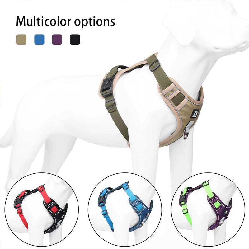 no pull reflective dog harness vest, view 24 - MRSLM