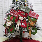 Big 3D plush Christmas stocking, view 6 - MRSLM