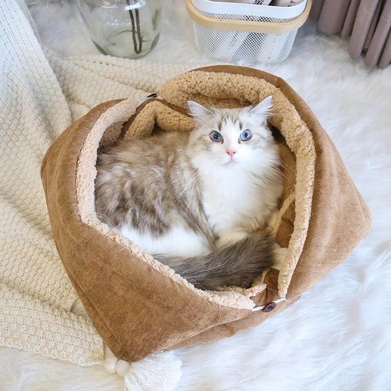 fluffy winter cat bed - MRSLM