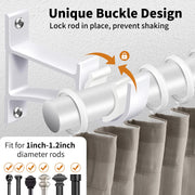 aluminum curtain rod brackets, view 7 - MRSLM