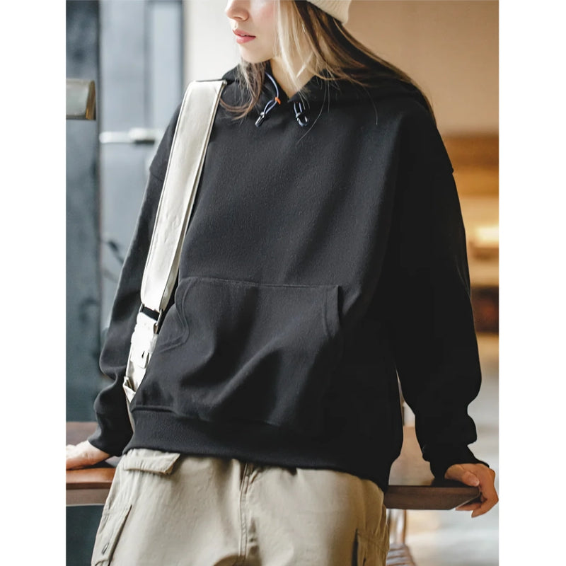 Heavyweight hooded sweater, view 3 - MRSLM