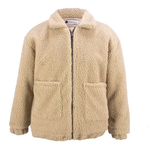 Women's faux shearling plush coat, view 4 - MRSLM