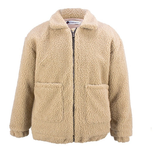 Women's faux shearling plush coat, view 4 - MRSLM