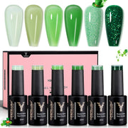 eucalyptus pastel green nail polish set, view 2 - MRSLM