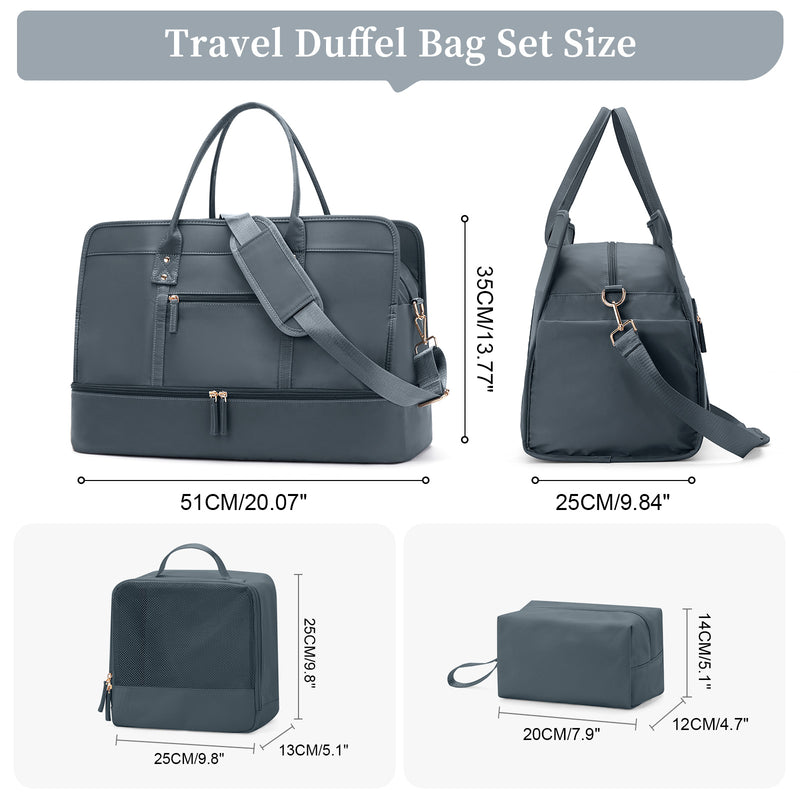 Women's large travel tote bag set, view 6 - MRSLM