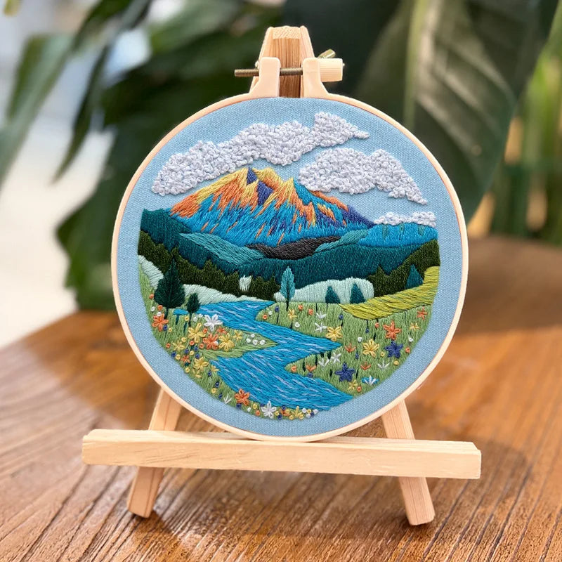 DIY landscape embroidery kit, view 2 - MRSLM