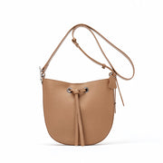 leather bucket handbag, view 3 - MRSLM