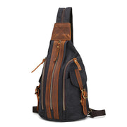 retro canvas chest shoulder bag, view 6 - MRSLM
