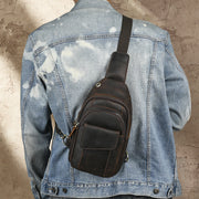 retro leather shoulder bag for men, view 6 - MRSLM