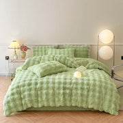 Plush milk fiber four-piece bedding set - MRSLM