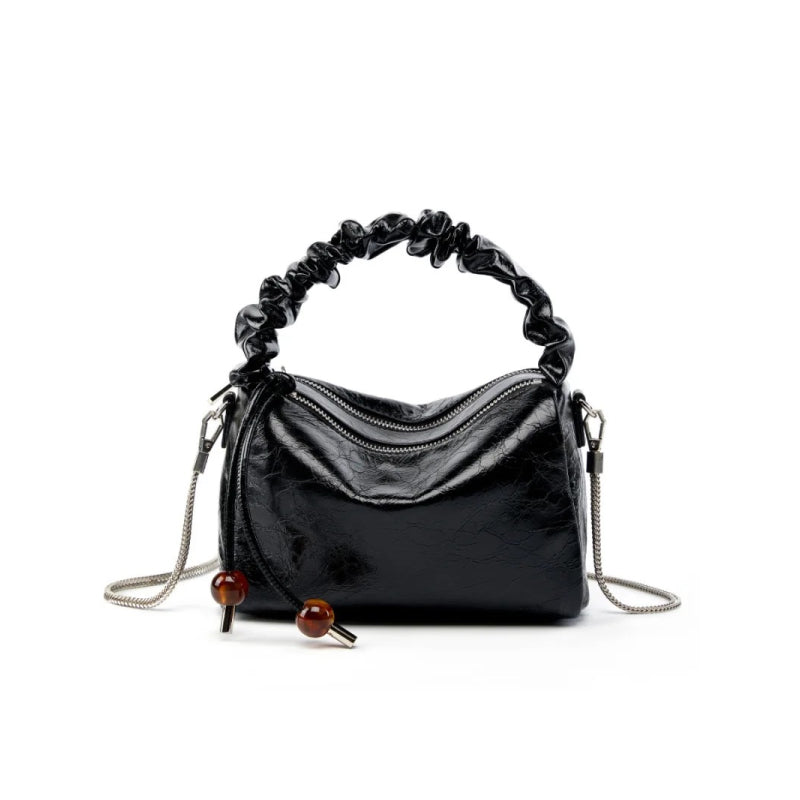 genuine leather shoulder crossbody bag, view 3 - MRSLM