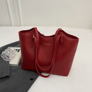 textured bucket tote bag, view 3 - MRSLM