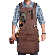Canvas work apron for kitchen, garden and workshop, view 8 - MRSLM