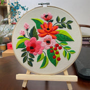 DIY floral embroidery kit, view 9 - MRSLM