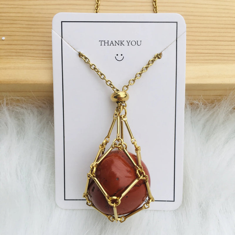 customized stone pendant necklace, view 17 - MRSLM