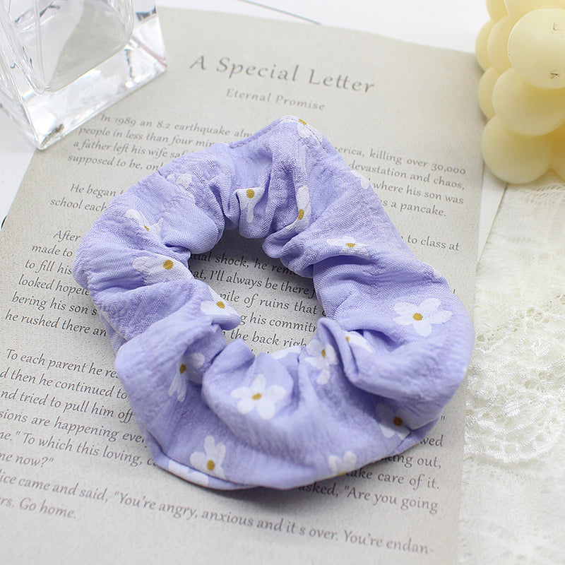 embroidery daisy elastic hair bands, view 4 - MRSLM