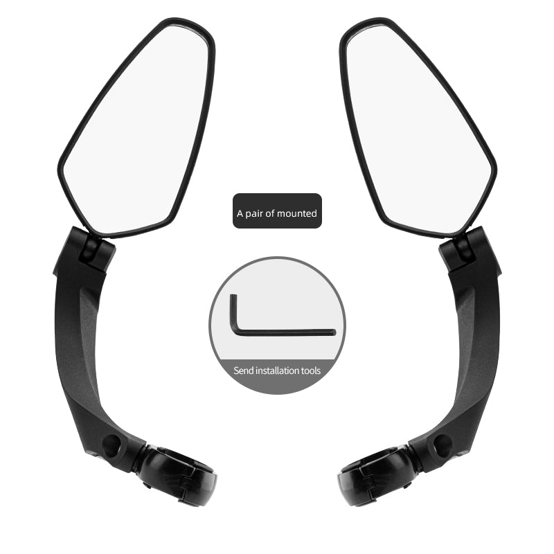 adjustable bicycle rear view mirror, view 4 - MRSLM