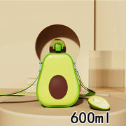 avocado kids water bottle with straw, view 5 - MRSLM