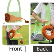 lion-shaped pet carrier bag, view 8 - MRSLM