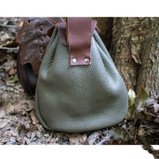 faux leather leaf pattern belt bag, view 6 - MRSLM