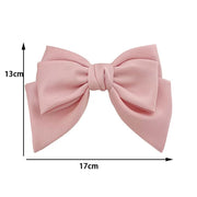 Satin bow hairpin hair clip, view 12 - MRSLM