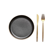 round flat porcelain steak plate, view 5 - MRSLM