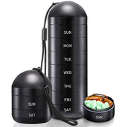portable metal pill organizer, view 2 - MRSLM