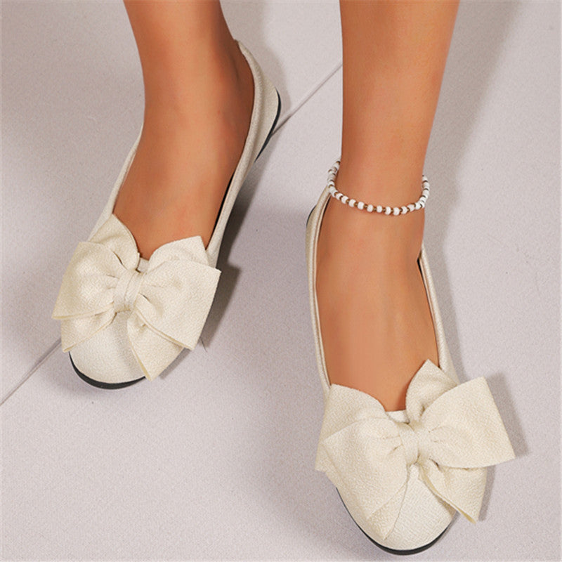 Bowknot flat loafers, view 2 - MRSLM