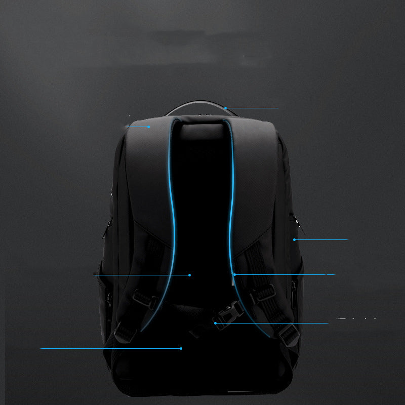 hard shell business backpack, view 2 - MRSLM