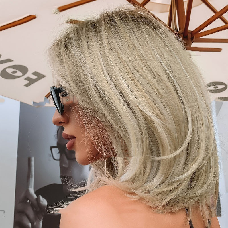 full-head golden tail wig, view 2 - MRSLM