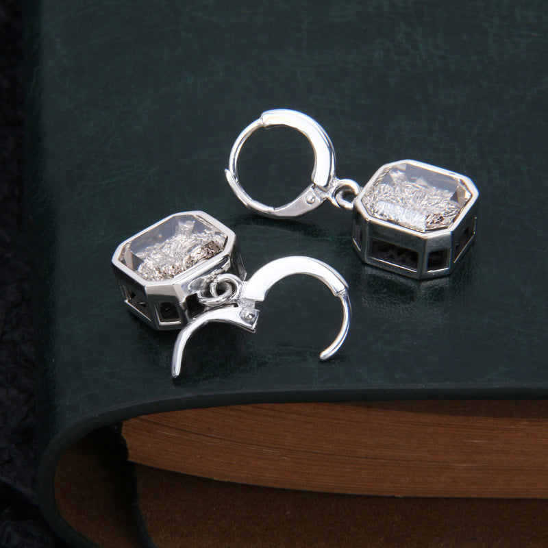 brown sterling silver earrings, view 5 - MRSLM