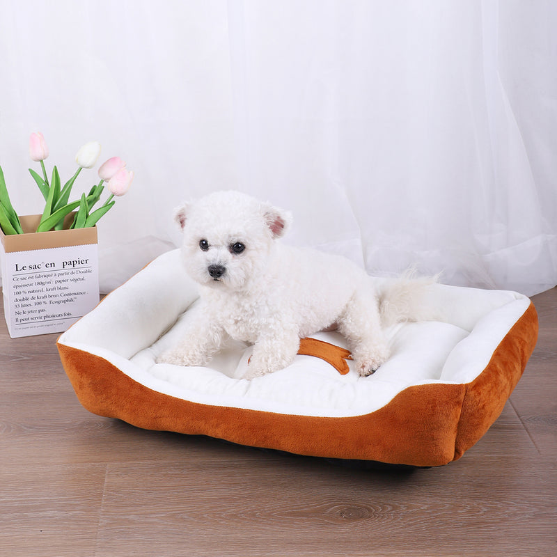 cozy plush dog bed, view 2 - MRSLM