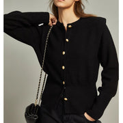 women's knitted cardigan coat, view 3 - MRSLM