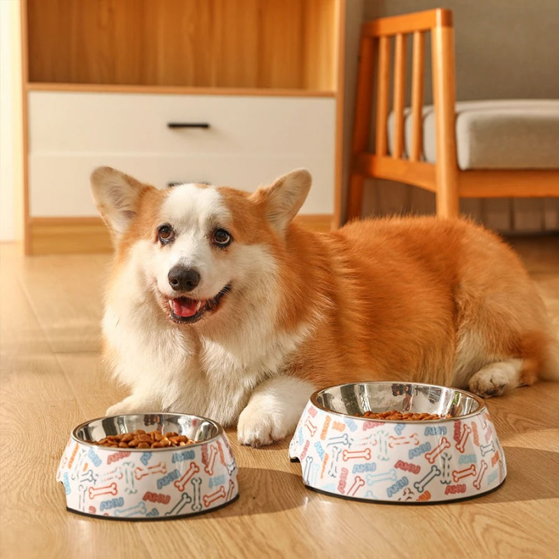 anti-slip stainless steel pet bowl, view 4 - MRSLM