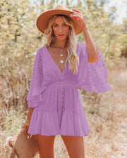 Sweet V-neck lace dress, view 5 - MRSLM