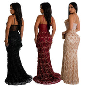 women's sequin sling dress, view 5 - MRSLM