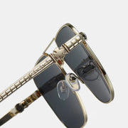 metal square frame sunglasses, view 11 - MRSLM