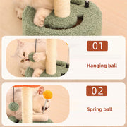 compact cat climbing frame with sisal post, view 9 - MRSLM