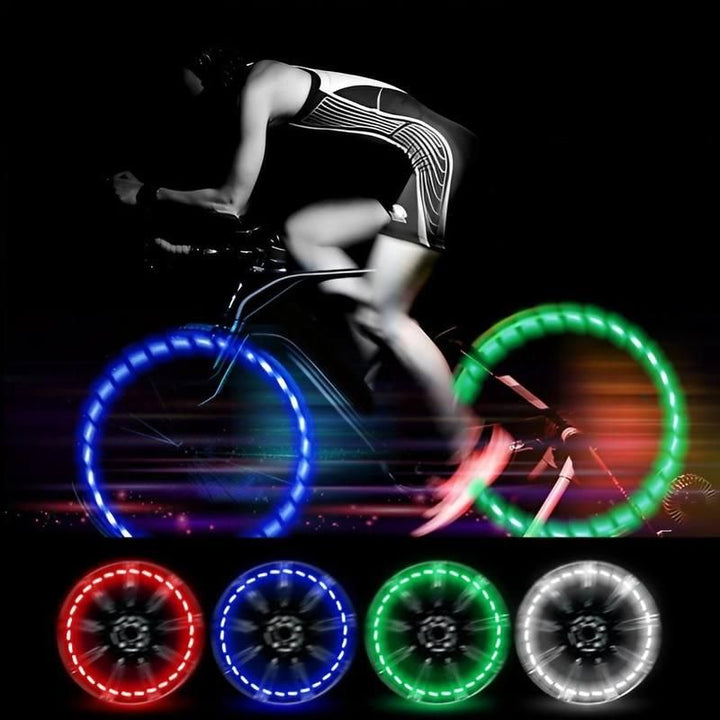 Solar-Powered LED Car Wheel Lights