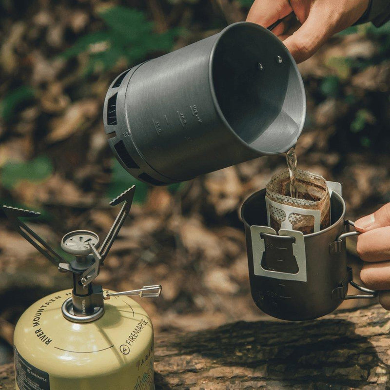 600ml ultralight camping pot with heat exchanger, view 5 - MRSLM
