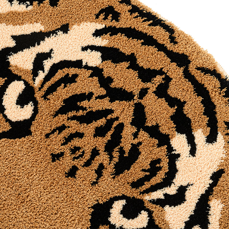 tiger head tufted rug, view 6 - MRSLM