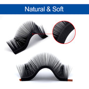 Soft curl faux mink individual eyelash extensions, view 4 - MRSLM