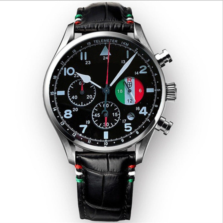 men's six-hand business quartz watch, view 2 - MRSLM