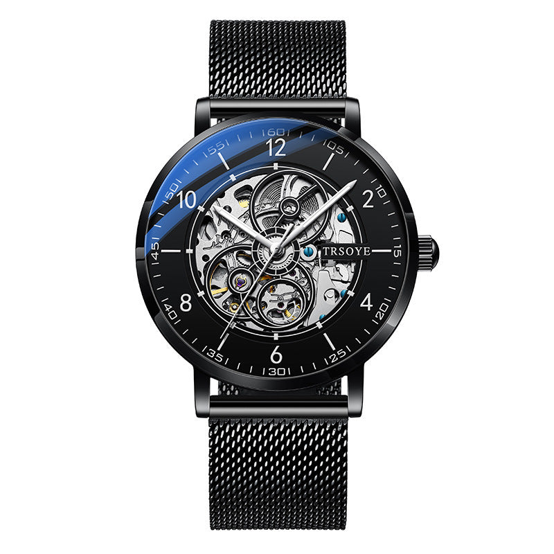 Men's hollow automatic mechanical watch, view 7 - MRSLM