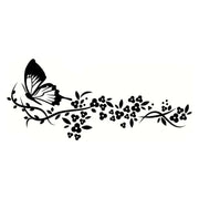 reflective butterfly car decal, view 7 - MRSLM