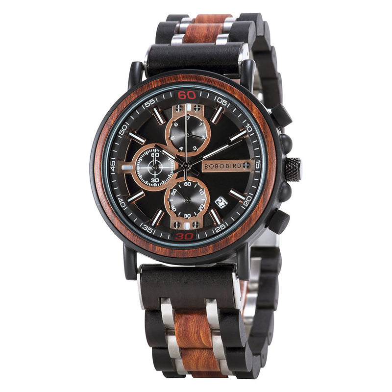 business wood case watch, view 13 - MRSLM