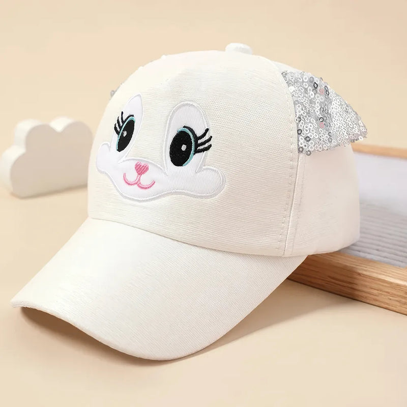 kids cat ear baseball cap, view 6 - MRSLM